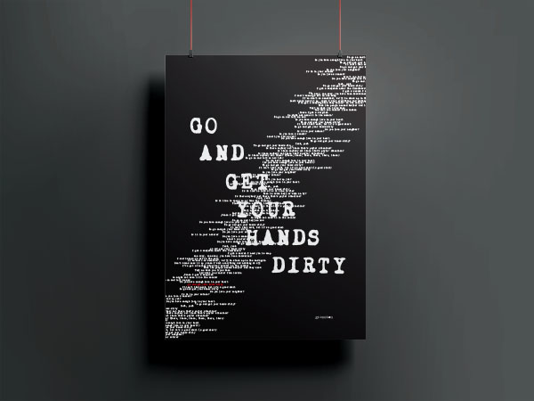 Poster for the song dirty by grandson including song lyrics